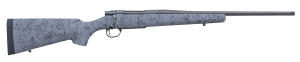 Howa HHSSL308GRY 1500 Superlite Gen2 Full Size 308 Win 3+1 20″ Black Threaded Barrel  Matte Blue Steel Drilled & Tapped Receiver  Gray w/Black Webbing HS Precision Synthetic Stock  Right Hand