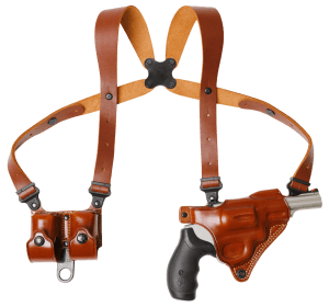 Galco MCII104 Miami Classic II Shoulder System Shoulder Fits Chest Up To 56″/Sig P365 X Macro Tan Steerhide  Right Hand