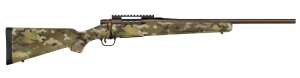Mossberg 28282 Patriot  Compact 6.5 PRC 4+1 20″ Patriot Brown Cerakote Threaded Bull Barrel  Patriot Brown Cerakote Steel Receiver w/Picatinny Rail  MultiCam Fixed Synthetic Stock
