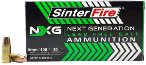 SinterFire Inc SF9100NXGLF Next Generation (NXG) 9mm 100gr 50 Per Box/20 Case SinterFire Inc SF9100NXGLF Next Generation (NXG) 9mm 100gr 50 Per Box/20 Case