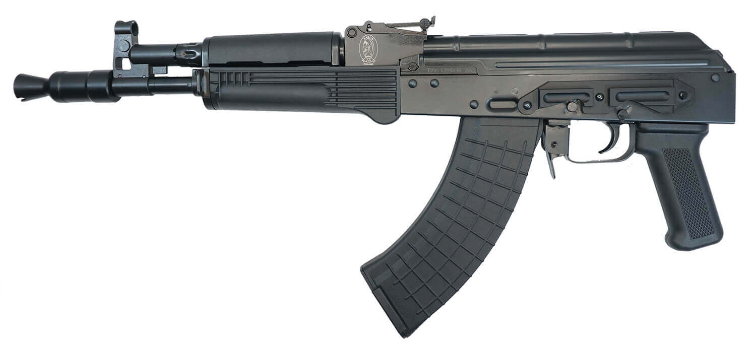Pioneer Arms AK0031FTP Hellpup 7.62x39mm 30+1 11.73" Black Threaded Barrel Polymer Handguard Black Polymer Grip Side Mounted Optics Rail - Image 2