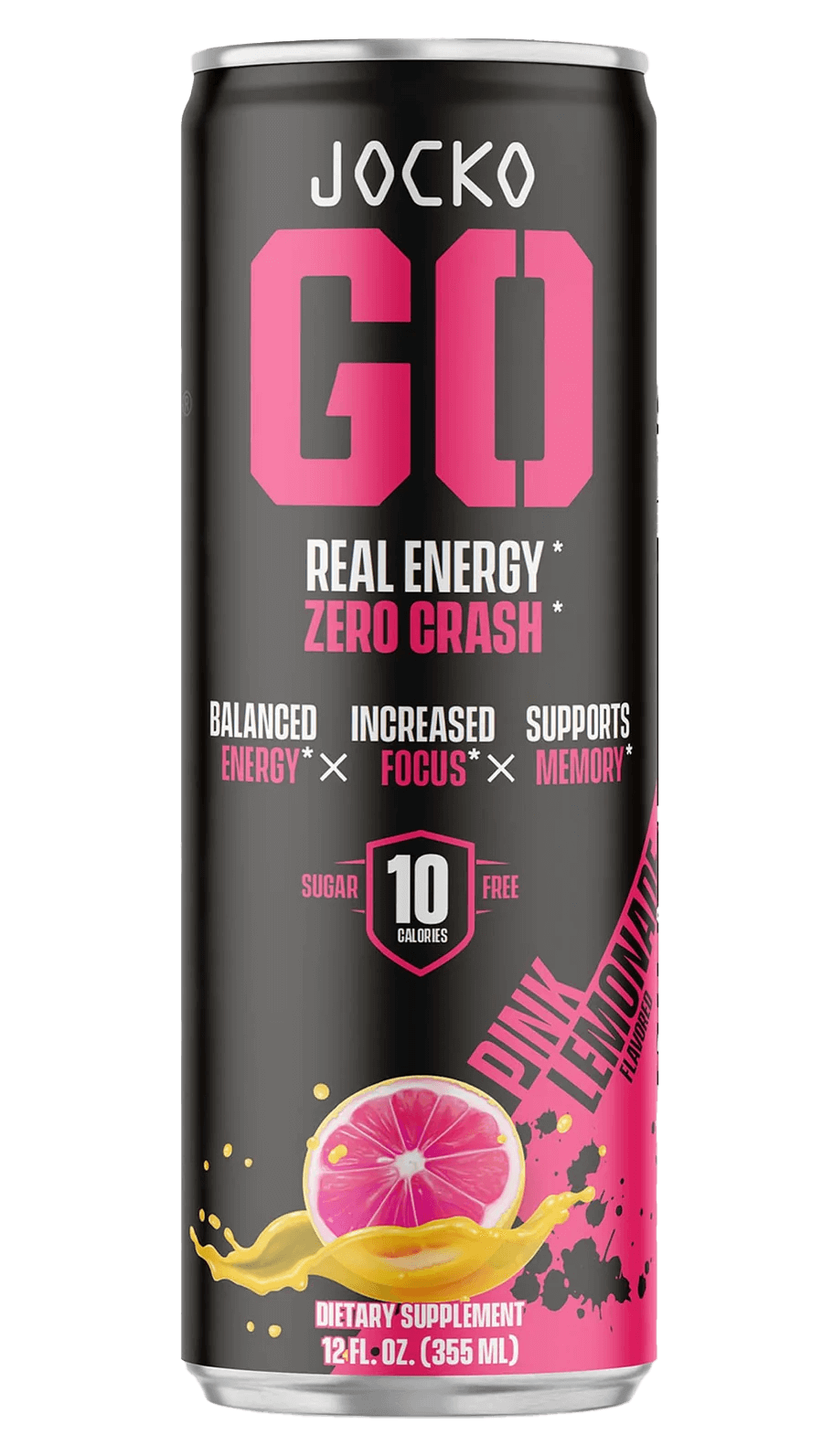 Jocko Fuel 29076 Pink Lemonade Energy Drinks 12oz 12Pack Jocko Fuel 29076 Pink Lemonade Energy Drinks 12oz 12Pack