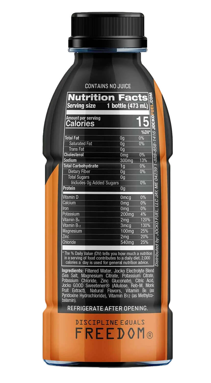 Jocko Fuel 29760 Island Orange Hydrate Drink 16oz 12Pack - Image 2
