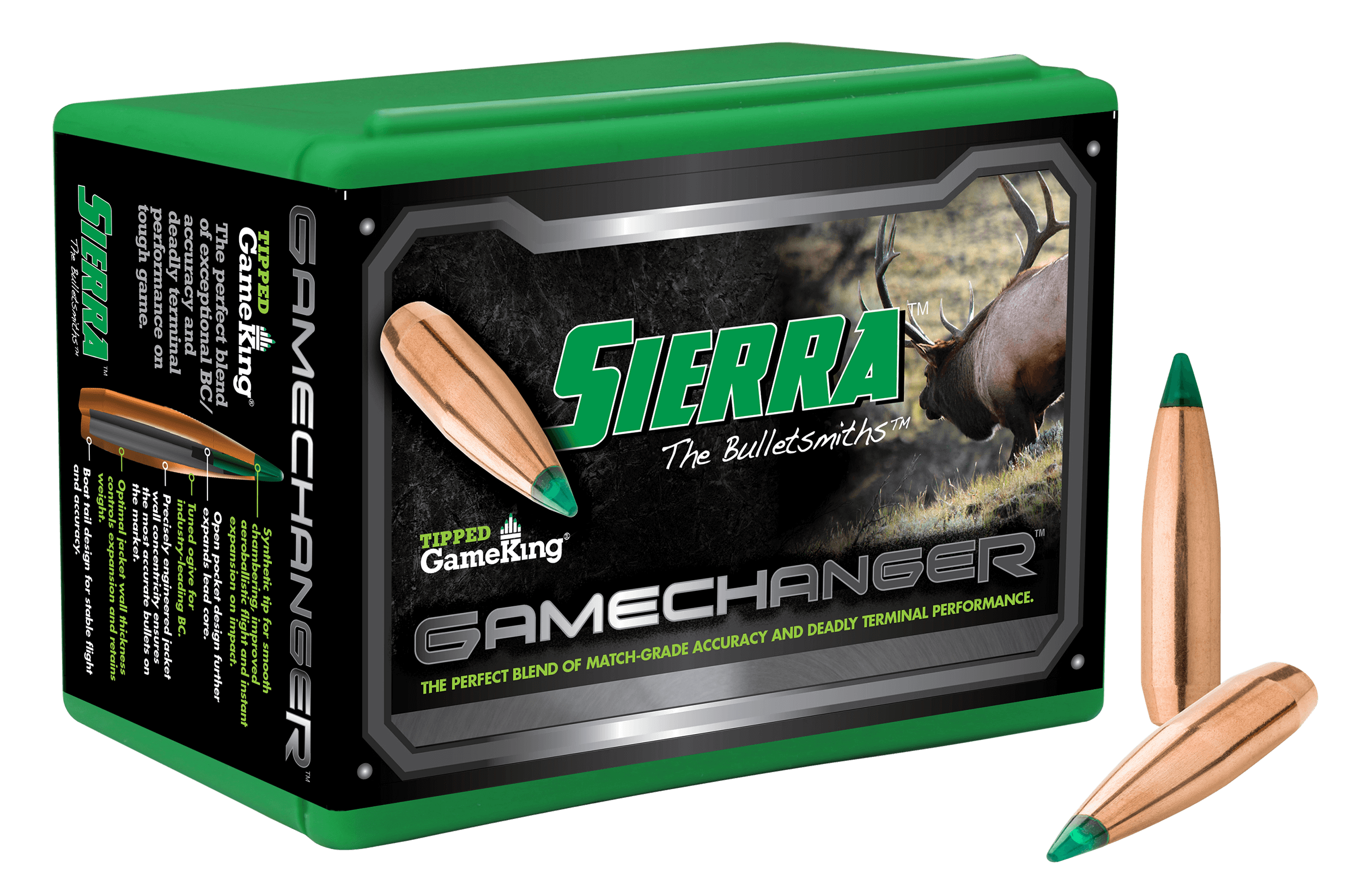Sierra 4625 Tipped GameKing 308Win 125gr Tipped GameKing 100/Box Sierra 4625 Tipped GameKing 308Win 125gr Tipped GameKing 100/Box