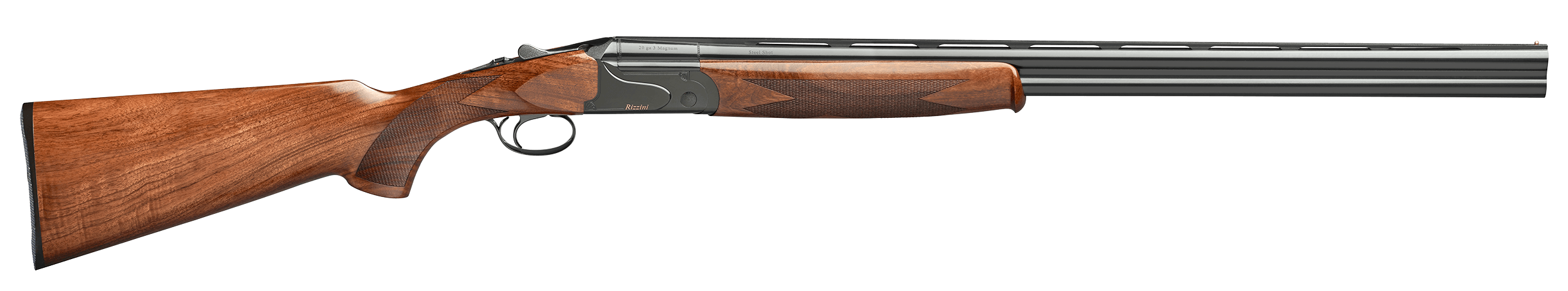 Rizzini USA 11012029 BR110 Field 20 Gauge O/U 2rd 3" 28" Chrome Lined Vent Rib Barrel Slim Low-Profile Receiver Matte Black Cerakote Finish Turkish Walnut Pistol Grip Stock & Rounded Forend Includes 5 Nickel Coated Flush Choke Tubes