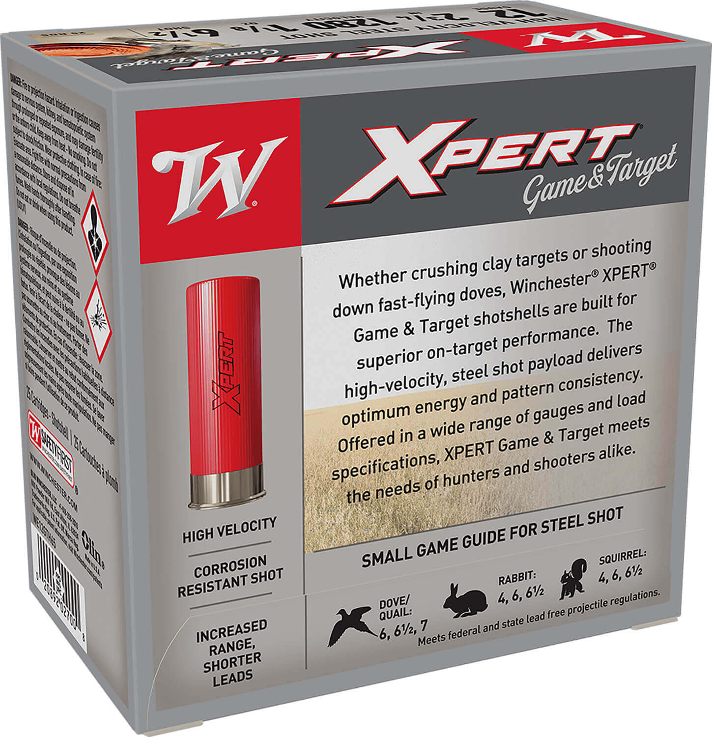 Winchester Ammo WE12GTH65 Super X Xpert 12 Gauge 2.75" 1 1/8 oz 6.5 Shot 25rd Box - Image 3
