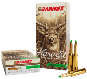 Barnes Bullets 32400  Harvest 6.5Creedmoor 140gr Sierra Tipped GameKing 20 Per Box/10 Case
