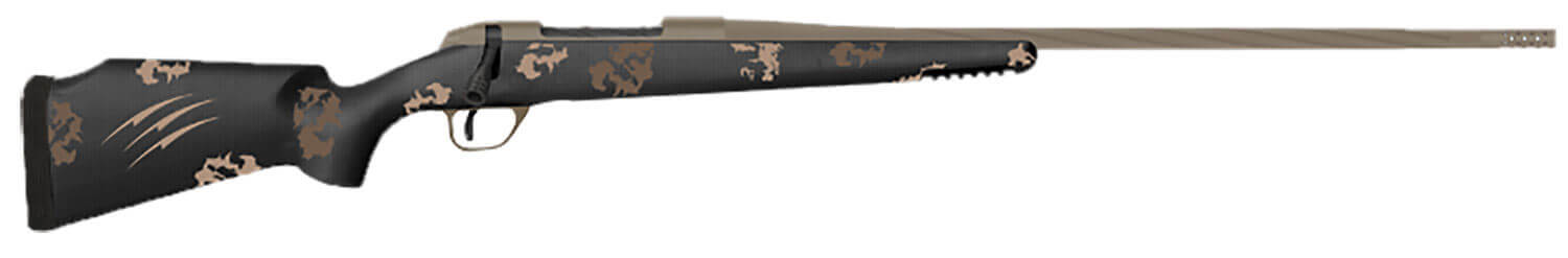 Fierce Firearms TWTROG300PRC24BS Twisted TI Rogue 300 PRC 24" Black Cerakote Steel Threaded Barrel Black Cerakote Drilled & Tapped Titanium Receiver LR Negative Comb Sonora Ambush Camo Carbon Fiber Stock - Image 2