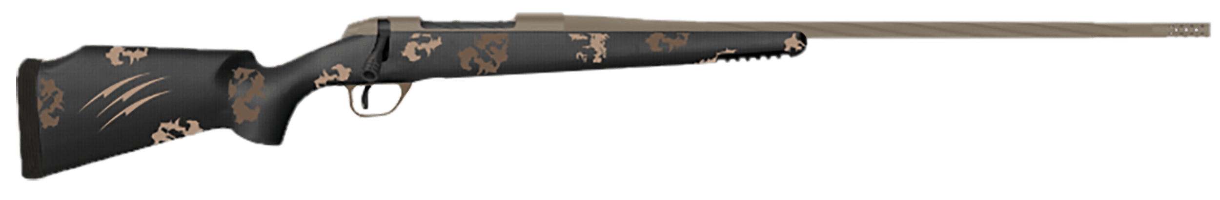 Fierce Firearms TWTROG300PRC24BS Twisted TI Rogue 300 PRC 24" Black Cerakote Steel Threaded Barrel Black Cerakote Drilled & Tapped Titanium Receiver LR Negative Comb Sonora Ambush Camo Carbon Fiber Stock