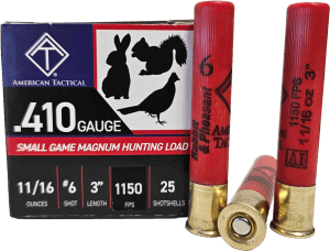 ATI ATIAC41036 Target Load  410Gauge 3″ 11/16oz 6Shot 25 Per Box/10 Case