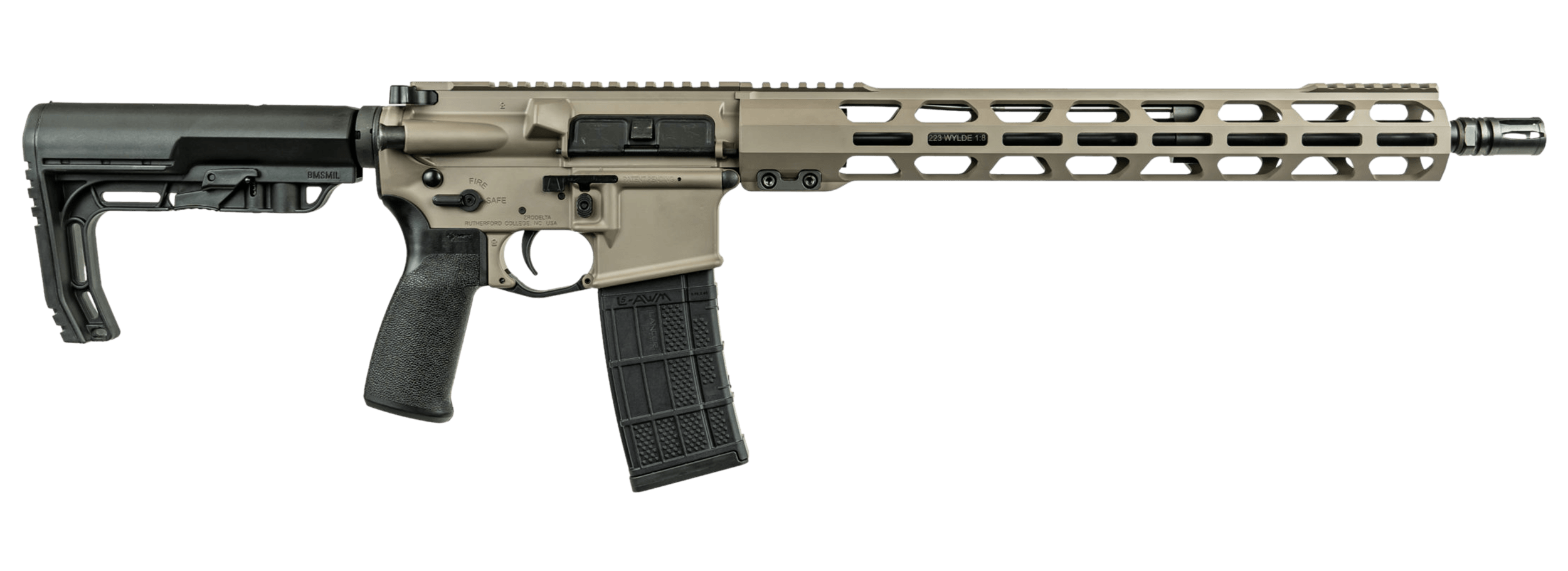 ZRO Delta 223WYZU0007FDE ZULU2 223 Wylde 30+1 16" Black Nitride Barrel Flat Dark Earth Cerakote Aluminum Receiver w/Picatinny Rail M-LOK Handguard Adjustable Thril Black Polymer Stock Black A2 Grip