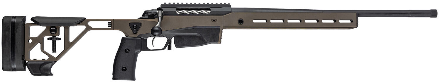 Tikka JRTXAGM33124 T3x Ace Game 300 Win Mag 10+1 24" Fluted Threaded Barrel Bronze Cerakote Picatinny Rail Aluminum Receiver M-LOK Handguard Adjustable Aluminum Stock Black Polymer Grip - Image 2
