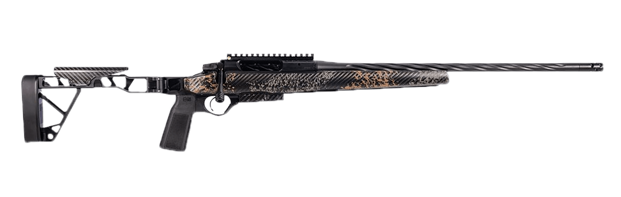 Seekins Precision 0011340037-F Havak Slam 6.5 PRC 5+1 21" Black Cerakote Spiral Fluted Threaded Barrel Black Hardcoat Anodize 20 MOA Rail w/Bubble Level Receiver Skeletonized Wrapped Carbon Fiber Woodland Shadow Camo Aluminum Stock