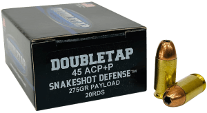 DoubleTap Ammunition 45ASS20 Snake Shot 45ACP 20 Per Box/50 Case DoubleTap Ammunition 45ASS20 Snake Shot 45ACP 20 Per Box/50 Case