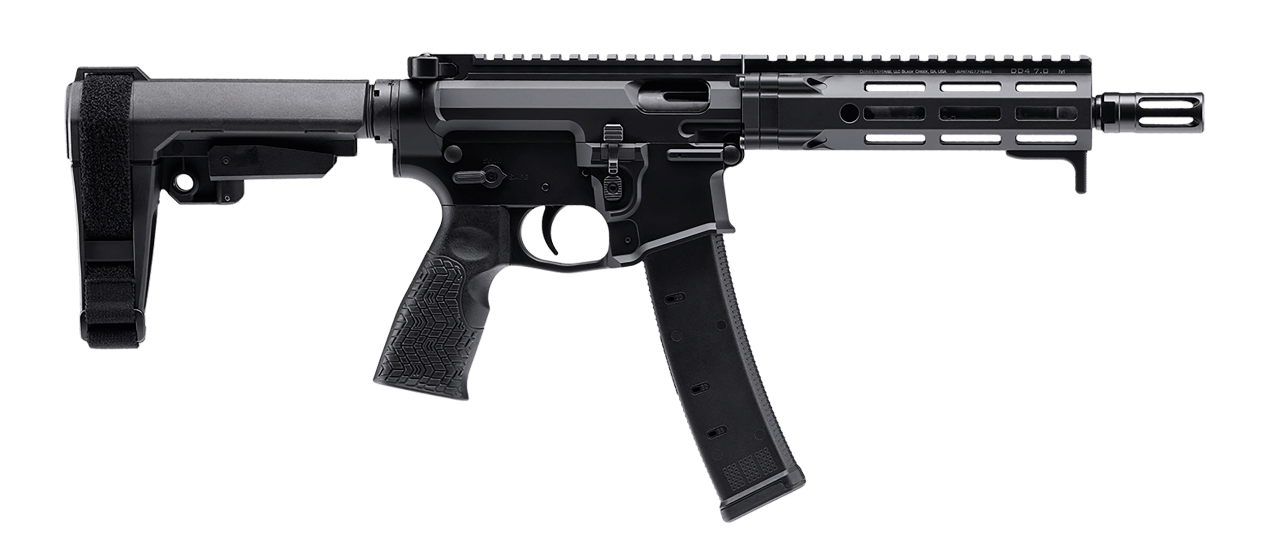 Daniel Defense 0218906272 PCC 9mm Luger 20+1 8.30" Black Phosphate Heavy Threaded Barrel 7" M-LOK Handguard Black Cerakote Stainless Steel Picatinny Rail Receiver Black Polymer Maxim Defense CQB Gen 7 Stock Ambidextrous