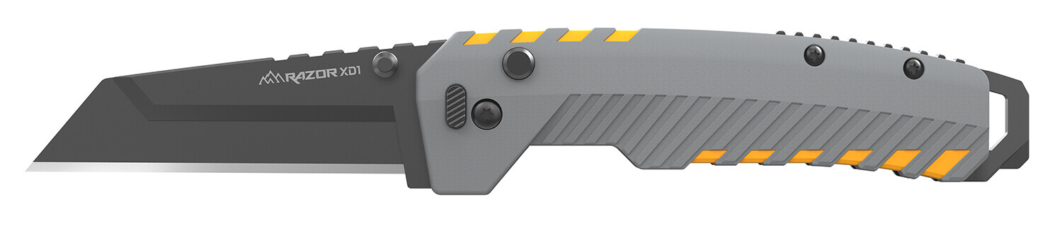 Outdoor Edge XDS230AC Razor XD2 3" Folding 420J2 SS Blade Gray TPE/Yellow ABS Handle - Image 2
