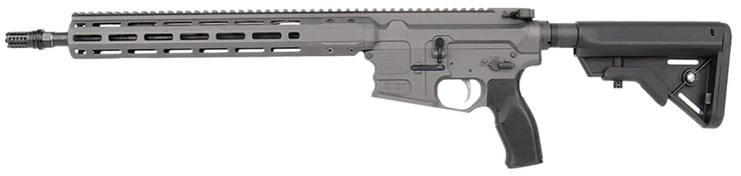 Cobalt Kinetics CKPROLITE55616CHARCOAL Pro Lite 5.56 NATO 30+1 16" Black Melonite Barrel Charcoal Aluminum Receiver w/Picatinny Rail M-LOK Handguard Black Polymer SB Tactical SBA3 Brace Black Polymer Grip - Image 2