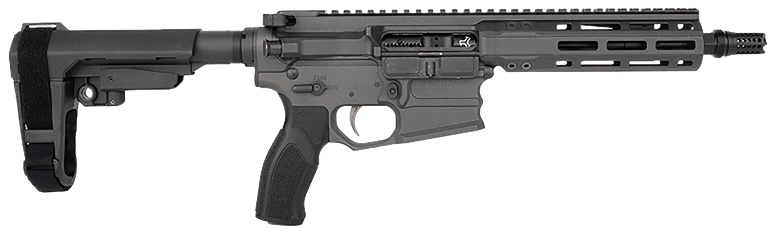 Cobalt Kinetics CKPROLITE30075CHARCOAL Pro Lite 300 Blackout 30+1 7.50" Black Melonite Barrel Charcoal Aluminum Receiver w/Picatinny Rail Black Polymer SB Tactical SBA3 Brace Black Polymer Grip