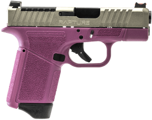 Gforce Arms GF932512PIN Rapture  Sub-Compact Frame 9mm Luger 12+1 3.25″ Black Steel Barrel  Nickel Optic Cut/Serrated Steel Slide  Pink Cerakote Polymer Frame