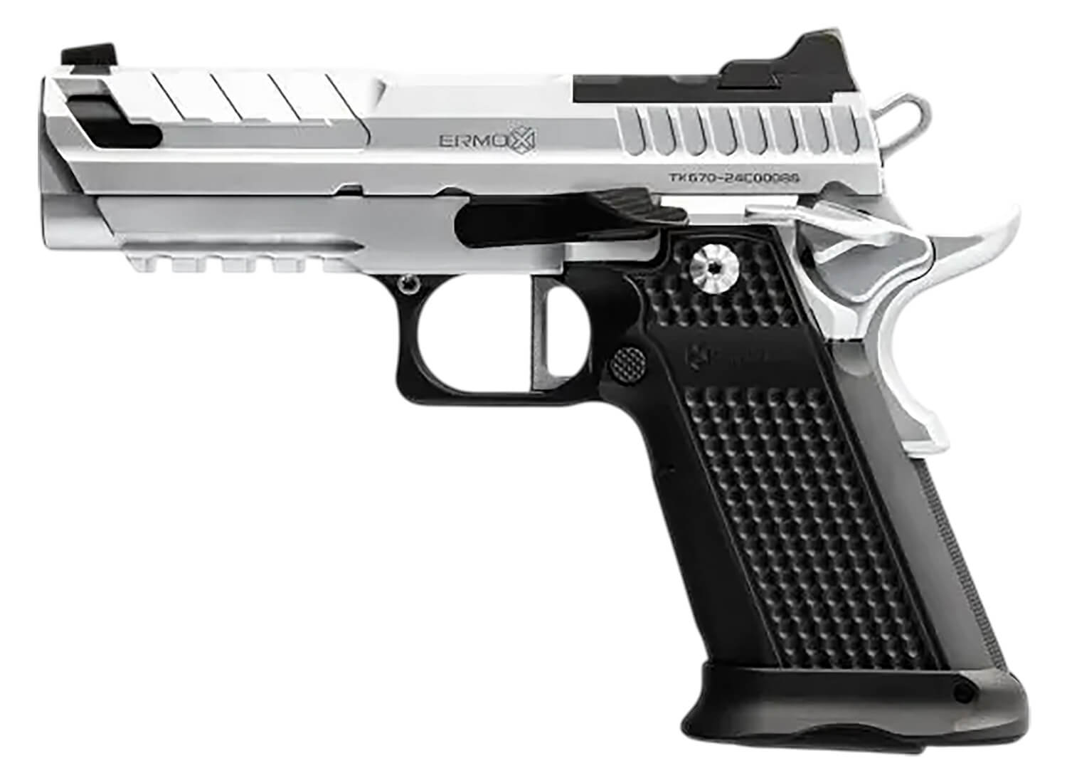 Fusion Firearms XPCOMP9C10 XP Pro Comp 9mm Luger 10+1 4.60" Black Tennifer Bull Barrel Chrome Steel Optic Cut/Serrated Slide Chrome Steel Frame w/Beavertail & Picatinny Rail Black Aluminum Grip RMR/RMRSc Footprint - Image 3
