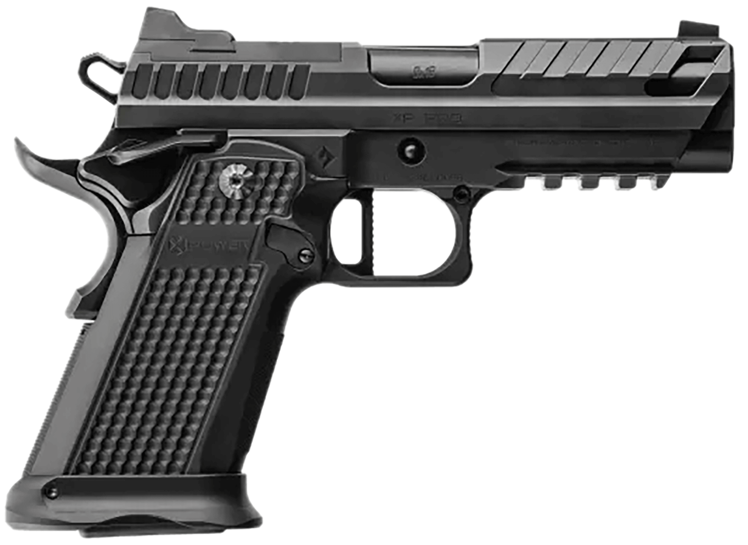 Fusion Firearms XPCOMP9BLK10 XP Pro Comp 9mm Luger 10+1 4.60" Black Tennifer Bull Barrel Black Steel Optic Cut/Serrated Slide Black Steel Frame w/Beavertail & Picatinny Rail Black Aluminum Grip RMR/RMRSc Footprint