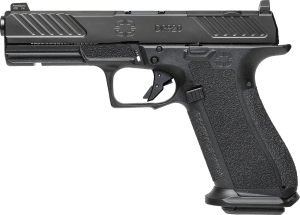 Shadow Systems SS-2006 DR920  Full Size Frame 9mm Luger 17+1 4.50″ Black Nitride Match Grade Spiral Barrel  Black Cerakote Stainless Steel Optic Cut/Serrated/Window Cut Slide  Black Polymer Frame w/Beavertail & Picatinny Rail