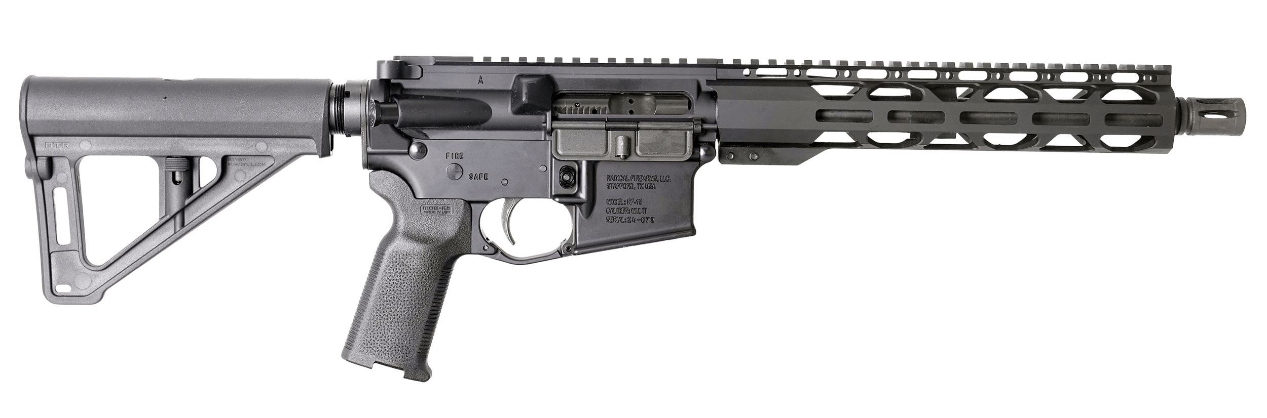 Radical Firearms FP105762X39HBAR10RPRBT RPR 7.62x39mm 20+1 7.50" Black Melonite Threaded Barrel M-LOK Handguard Black Anodized Aluminum Receiver w/Picatinny Rail Black Polymer Stock Black Polymer Grip