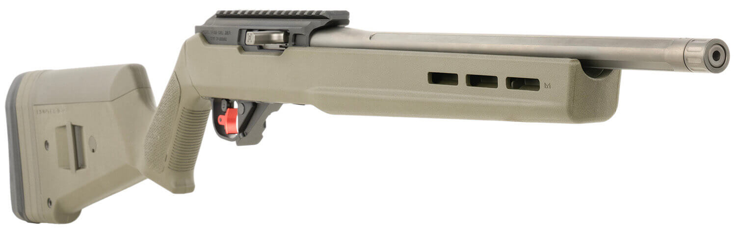 True Precision Inc TP1022GRNBLSSA TP/22 22 LR 16" Match Grade Barrel Picatinny Rail Aluminum Receiver M-LOK Forend Magpul Hunter X-22 Polymer Stock - Image 4