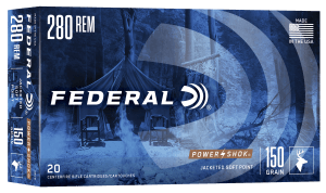 Federal 280B Power-Shok 280 Rem 150 gr Jacketed Soft Point (JSP) 20rd Box