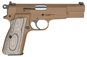 Springfield Armory HP920 SA-35  9mm Luger 15+1 4.70″ Stainless Steel Barrel  Coyote Brown Cerakote Steel Serrated Slide  Coyote Brown Cerakote Steel Frame w/Beavertail  G10 Grip