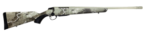 Tikka JRTXVA37124 T3x Lite 7mm PRC 3+1 24.40″ Desert Verde Cerakote Fluted Threaded Barrel & Drilled & Tapped Receiver  Veil Alpine Fixed Synthetic Stock  Right Hand