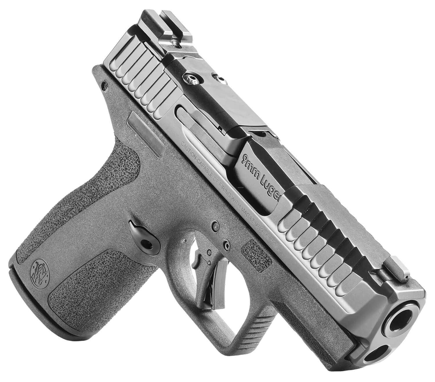 Smith & Wesson 14264 M&P Shield X Sub-Compact Frame 9mm Luger 15+1 3.60" Black Armornite Target Crown Barrel Black Armornite Stainless Steel Optic Cut/Serrated Slide Black Polymer Frame w/Picatinny Rail Textured Grip Manual Thumb Safety - Image 2