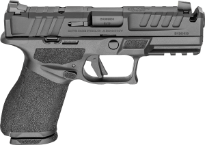 Springfield Armory EC9409B-U-COMP15 Echelon  Compact Frame 9mm Luger 15+1 4″ Black Melonite Steel Barrel  Black Melonite Steel Integrated Compensator/Optic Ready/Serrated Slide  Black Polymer Frame w/Picatinny Rail  Textured Grip