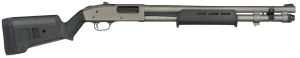 Mossberg 50797 590A1  12 Gauge 6+1 20″ Tungsten Gray Cerakote Barrel & Drilled & Tapped Receiver  Magpul SGA Black Synthetic Stock