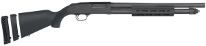 Mossberg 50799 590A1  12 Gauge Pump 3″ 6+1 18.50″ Black Parkerized Heavy Walled Barrel  M-LOK Forend  Black Parkerized Steel Drilled & Tapped Receiver  Fixed Black Synthetic Stock  Cylinder Bore Choke