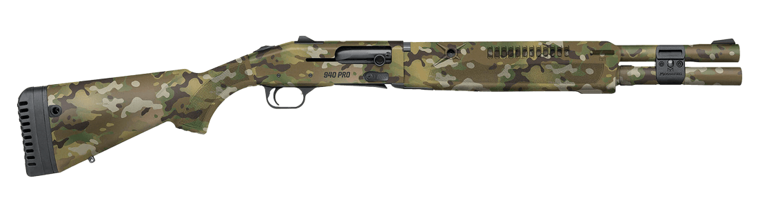 Mossberg 85188 940 Pro Tactical SPX 12 Gauge Semi-Auto 3″ 7+1 18.50″ Overall Multicam Heat Shield Barrel  Aluminum Drilled & Tapped Receiver  Adjustable MultiCam Synthetic Stock  Holosun HS 407K Red Dot