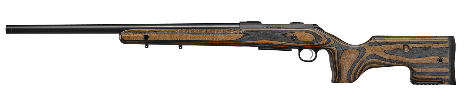 CZ-USA 07511 600+ Range 223 Rem 5+1 24" Black Nitride Threaded Barrel Black Nitride Steel Drilled & Tapped Receiver Varnished Laminate Stock w/Adj Cheekrest - Image 3