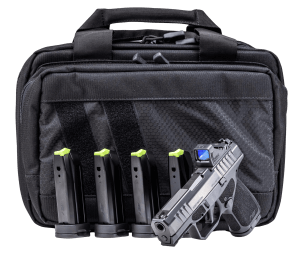 Rost Martin RM1SBLKOSP10CA RM1S Optics Pkg *CA Compliant Sub-Compact Frame 9mm Luger 10+1 3.60″ Black Match Grade Barrel  Black Nitron Steel Optic Ready/Serrated Slide  Black Polymer Frame w/Picatinny Rail  Textured Grip  Viridian RFX-11 Green Dot  Ambi