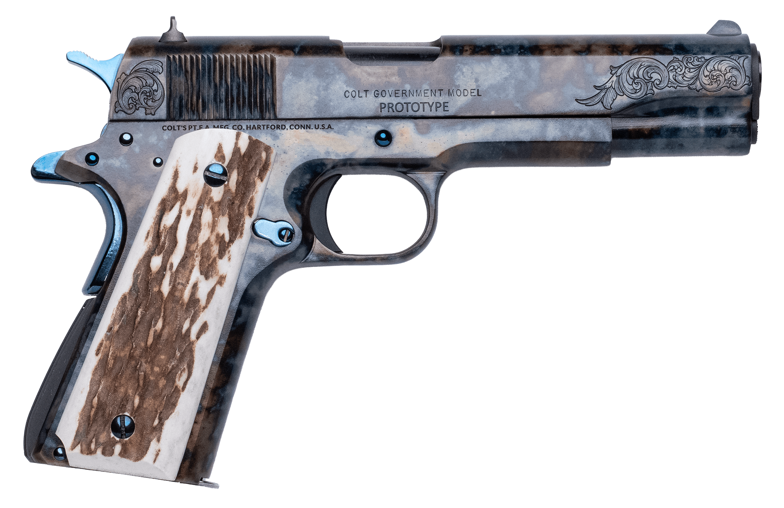Cnc Firearms CNCTRADITION Colt Government Tradition 45 ACP 7+1 5″ Stainless Match Grade Barrel Color Case Hardened Stainless Steel Serrated Slide Color Case Hardened Stainless Steel Frame Stag Grips Cnc Firearms CNCTRADITION Colt Government Tradition 45 ACP 7+1 5″ Stainless Match Grade Barrel Color Case Hardened Stainless Steel Serrated Slide Color Case Hardened Stainless Steel Frame Stag Grips