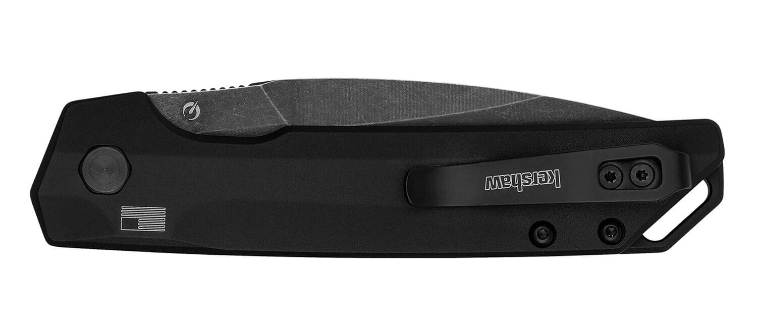 Kershaw 7038G10 Launch Iridium Automatic 3.45" Folding Plain Black Oxide Blackwash CPM MagnaCut Steel Blade Black Anodized Aluminum/G10 Handle - Image 2