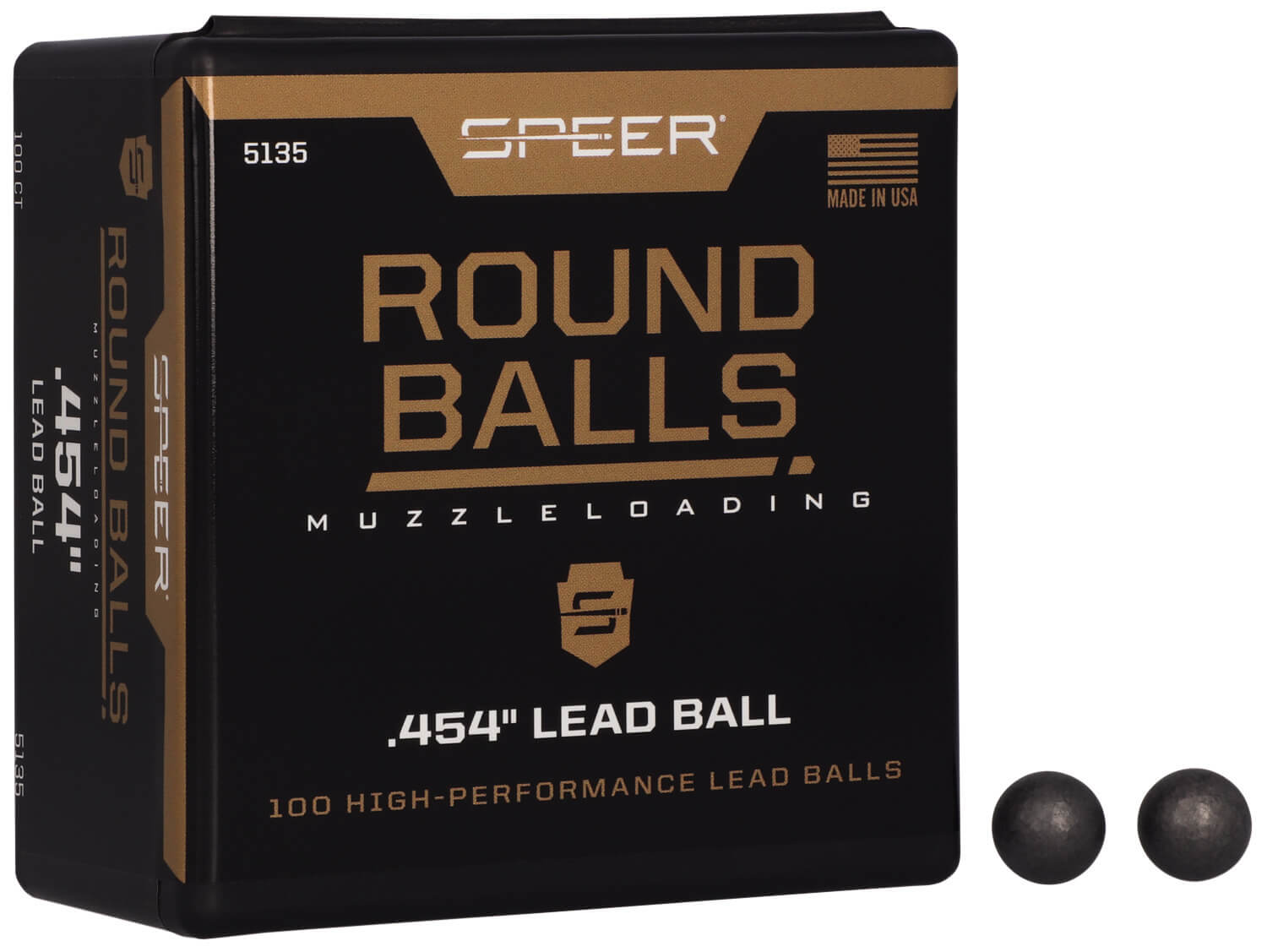 Speer 5135 Lead Balls 44 Cal Lead Ball .454 Diameter 140 gr 100rd Box/5 Case Speer 5135 Lead Balls 44 Cal Lead Ball .454 Diameter 140 gr 100rd Box/5 Case