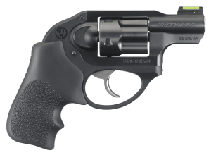 Ruger 5418 LCR  38 Special +P 5 Shot 1.87″ Matte Black Barrel  Black PVD Cylinder  Matte Black Aluminum Frame  Hogue Tamer Monogrip Grip  Concealed Hammer