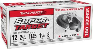 WINCHESTER TARGET 12GA 2.75 1-1/8OZ #8 1145FPS 200RD CASE