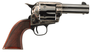 Taylors & Company 556217DE Short Stroke Runnin Iron Deluxe 45 Colt (LC) Caliber with 3.50" Blued Finish Barrel 6rd Capacity Blued Finish Cylinder Color Case Hardened Finish Steel Frame Checkered Walnut Grip & Overall Taylor Polish