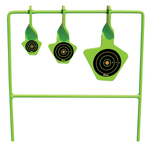 SME SMEST22 Spinning Target Rimfire Pistol/Rifle Steel Black/Green Bullseye Illustration Impact Enhancement Motion