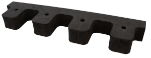 SME SMEMGR Magnet Gun Rest  Black High Density Foam  Holds Guns Or Fishing Poles