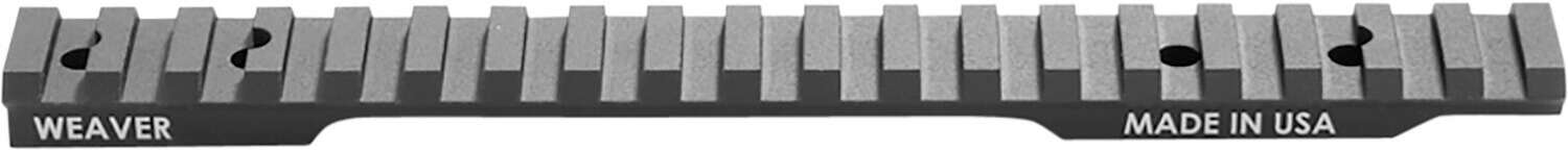 Weaver Mounts 99498 Multi-Slot Base Extended Black Anodized Aluminum Fits Savage 110 Short Action 20 MOA