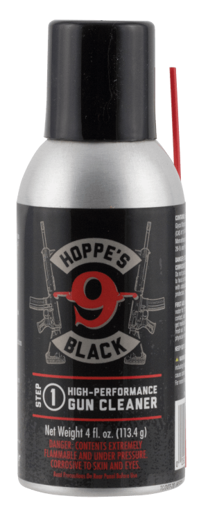 Hoppe's HBC4A Black Gun Cleaner Removes Oil Grease Dirt 4 oz. Aerosol Can with Extension Tube