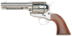 Taylors & Company 555121 1873 Cattleman 45 Colt (LC) Caliber with 4.75" Barrel 6rd Capacity Cylinder Overall Nickel-Plated Finish Steel & Walnut Grip