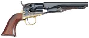 Taylors and Company 550799 1862 Pocket Police Break Open 36 Cal Striker Fire 5.50" 5rd Color Case Hardened Frame Blued Barrel & Cylinder Walnut Grip